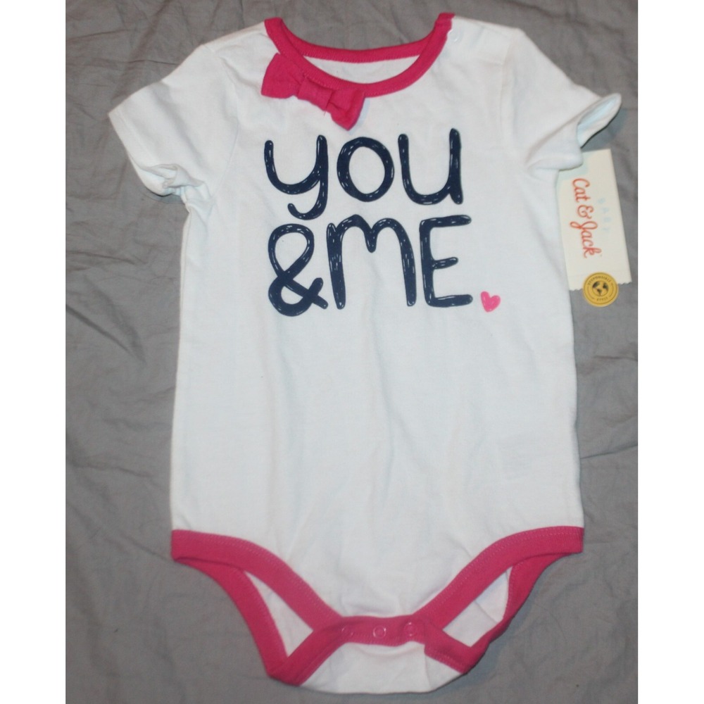 Cat & Jack Toddler Girls Size 12 months you & me shirt NEW